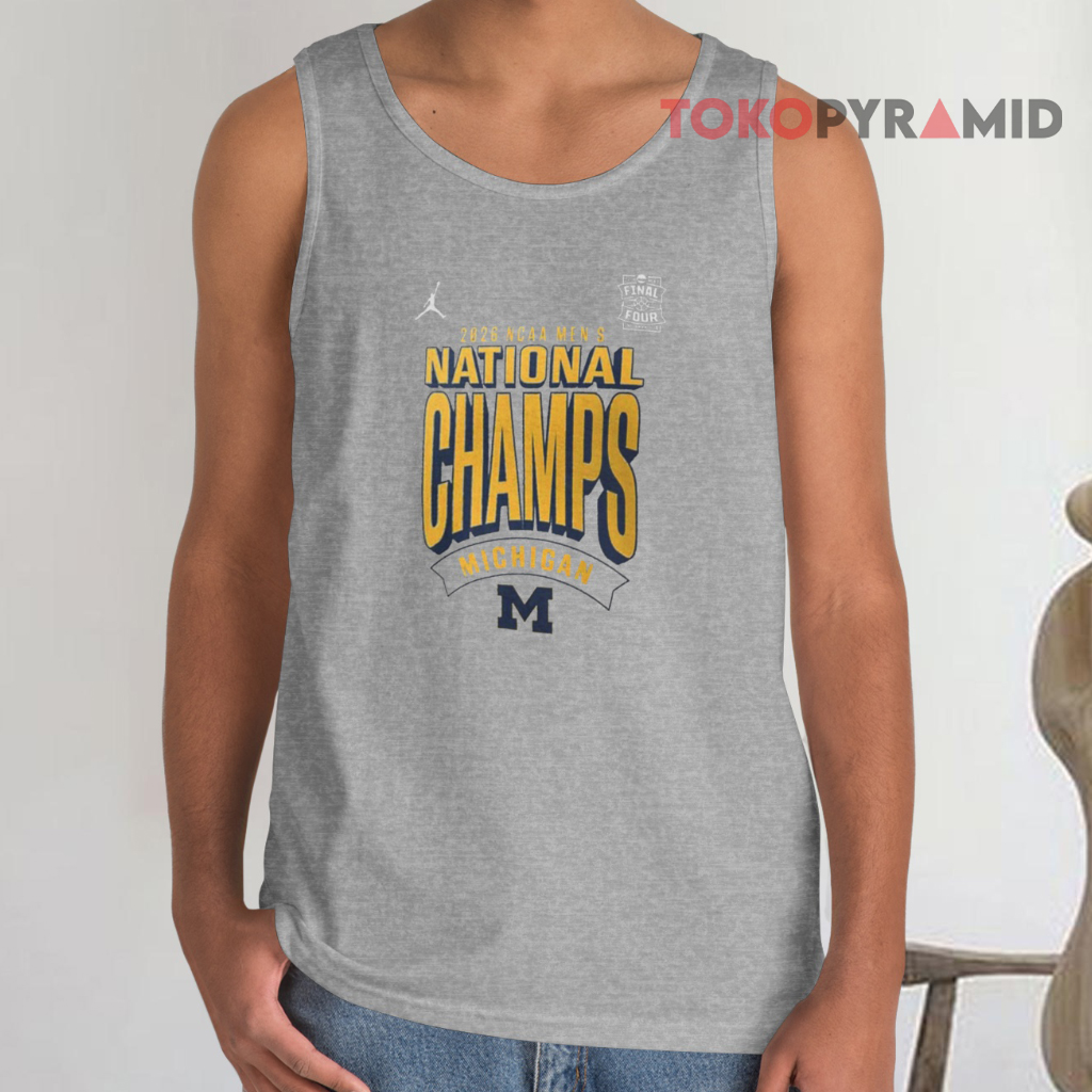 Nike Michigan Wolverines 2026 Ncaa Basketball National Champions Tank Top Nike Michigan Wolverines 2026 Ncaa Basketball National Champions Tank Top