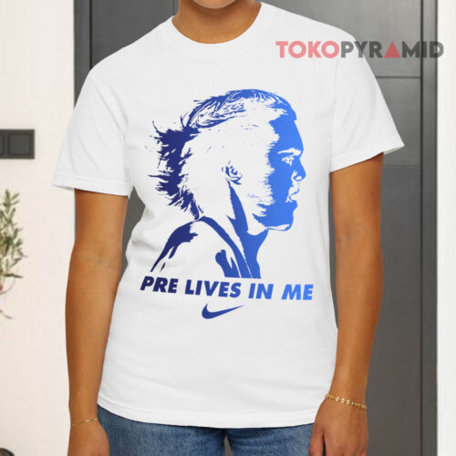 Nike Pre Lives In Me Steve Prefontaine White T shirt Nike Pre Lives In Me Steve Prefontaine White T shirt