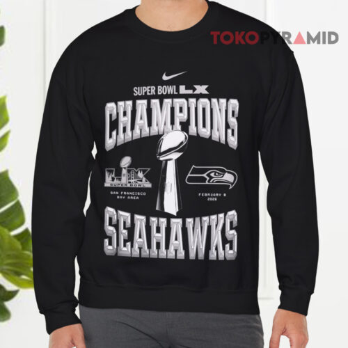 Nike Seattle Seahawks Super Bowl Lx Champions Sweatshirt Front