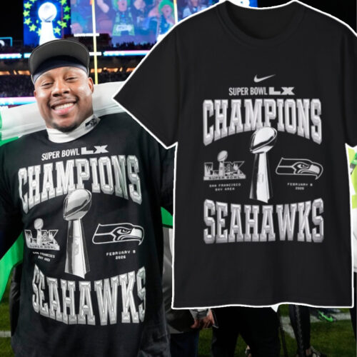 Nike Seattle Seahawks Super Bowl Lx Champions T shirt