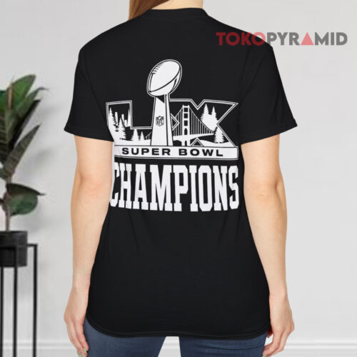 Nike Seattle Seahawks Super Bowl Lx Champions T shirt Back