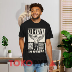 Nirvana Astro Arena Live In Utero T shirt Black T shirt