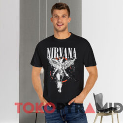 Nirvana Galaxy In Utero T shirt Black T shirt