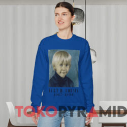 Nirvana Kurt Cobain Child 1967-1994 T-Shirt 2 Nirvana Kurt Cobain Child 1967 1994 T shirt Blue Sweatshirt