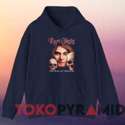 Nirvana Kurt Cobain I Hate MySelf and I Want To Die T-shirt 3 Nirvana Kurt Cobain I Hate Myself And I Want To Die T shirt Navy Hoodie