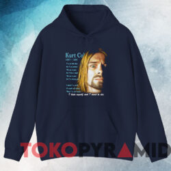 Nirvana Kurt Cobain I Hate Myself And Want To Die T-shirt 3 Nirvana Kurt Cobain I Hate Myself And Want To Die T shirt Navy Hoodie