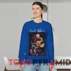Nirvana Kurt Cobain Mtv Unplugged T shirt Blue Sweatshirt