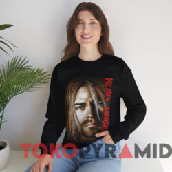 Nirvana Kurt Cobain Sad Face T shirt Black Sweatshirt
