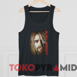 Nirvana Kurt Cobain Sad Face T shirt Black TankTop