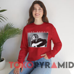 Nirvana Kurt Cobain Smoking T shirt Red Sweatshirt