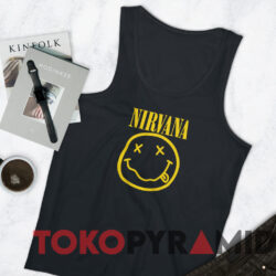 Nirvana Smiley Face T-shirt 4 Nirvana Smiley Face T shirt Black TankTop