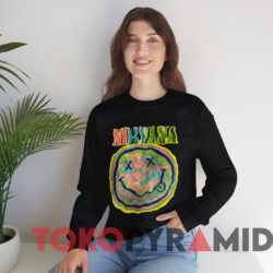 Nirvana Trippy Logo T-shirt 2 Nirvana Trippy Logo T shirt Black Sweatshirt