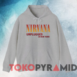 Nirvana Unplugged In New York T-shirt 3 Nirvana Unplugged In New York T shirt Grey Hoodie