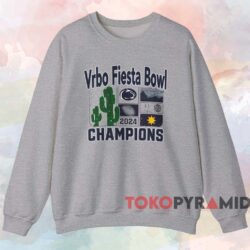 Nittany Lions Vrbo Fiesta Bowl Champions 2024 Shirt Grey Sweatshirt