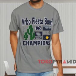 Nittany Lions Vrbo Fiesta Bowl Champions 2024 Shirt Grey T shirt