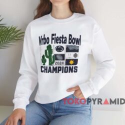 Nittany Lions Vrbo Fiesta Bowl Champions 2024 Shirt White Sweatshirt