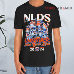 Nlcs 2024 Omgtober New York Mets Black T shirt