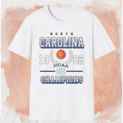 North Carolina 1982 Champions Shirt White T shirt