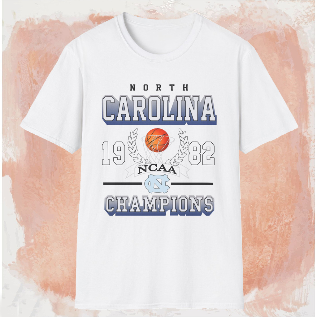 North Carolina 1982 Champions Shirt White T shirt North Carolina 1982 Champions Shirt White T shirt