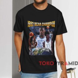 North Carolina Michael Jordan 1982 Ncaa Champion T shirt Black T shirt
