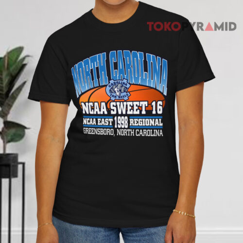 North Carolina Tar Heels Ncaa Sweet 16 Black T shirt