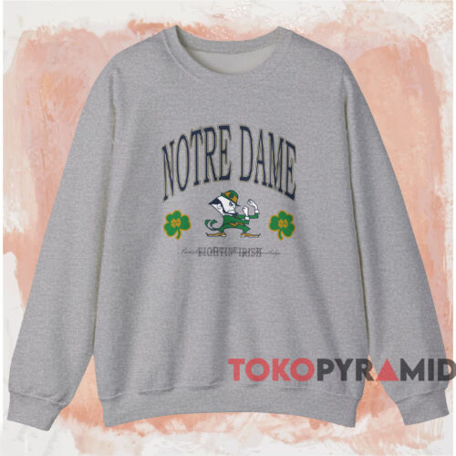 Notre Dame Fighting Irish Big Logo Shirt Grey Sweatshirt