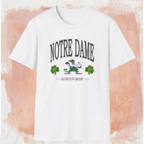 Notre Dame Fighting Irish Big Logo Shirt White T shirt