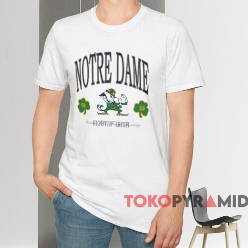 Notre Dame Fighting Irish Big Logo Shirt White T shirt