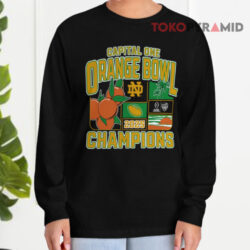 Notre Dame Fighting Irish College Football Playoff 2025 Orange Bowl Champions Victory Ahead Shirt 4 Notre Dame Fighting Irish College Football Playoff 2025 Orange Bowl Champions Victory Ahead Long sleeved