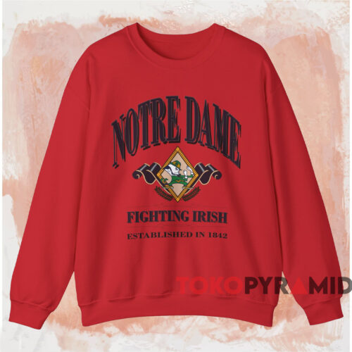 Notre Dame Fighting Irish Est In 1842 Shirt Red Sweatshirt Notre Dame Fighting Irish Est In 1842 Shirt Red Sweatshirt