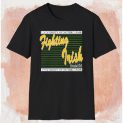 Notre Dame Fighting Irish Founded 1842 Shirt Black T shirt