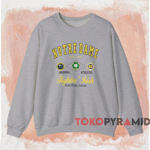 Notre Dame Fighting Irish Indiana Shirt Grey Sweatshirt Notre Dame Fighting Irish Indiana Shirt Grey Sweatshirt