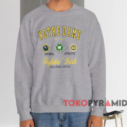 Notre Dame Fighting Irish Indiana Shirt 4 Notre Dame Fighting Irish Indiana Shirt Grey Sweatshirt