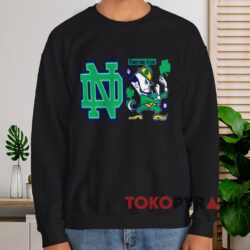 Notre Dame Fighting Irish Leprechaun Logo Shirt 4 Notre Dame Fighting Irish Leprechaun Logo Shirt Black Sweatshirt