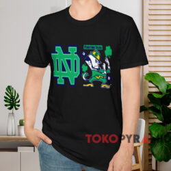 Notre Dame Fighting Irish Leprechaun Logo Shirt Black T shirt