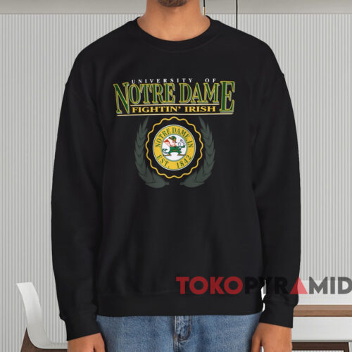Notre Dame Fighting Irish Logo Est 1842 Shirt Black Sweatshirt Notre Dame Fighting Irish Logo Est 1842 Shirt Black Sweatshirt