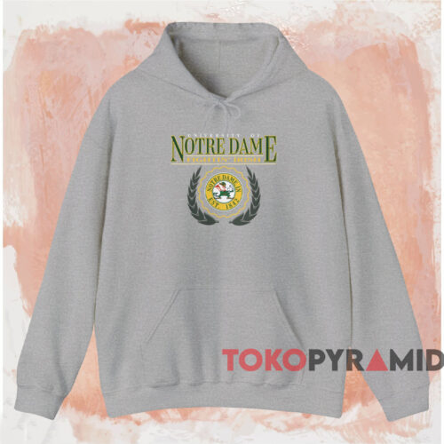 Notre Dame Fighting Irish Logo Est 1842 Shirt Grey Hoodie Notre Dame Fighting Irish Logo Est 1842 Shirt Grey Hoodie