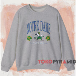 Notre Dame Fighting Irish ND Logo Shirt 3 Notre Dame Fighting Irish Nd Logo Shirt Grey Sweatshirt