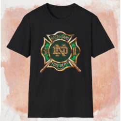 Notre Dame Fire Dept Est 1879 Shirt Black T shirt
