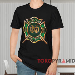 Notre Dame Fire Dept Est 1879 Shirt Black T shirt