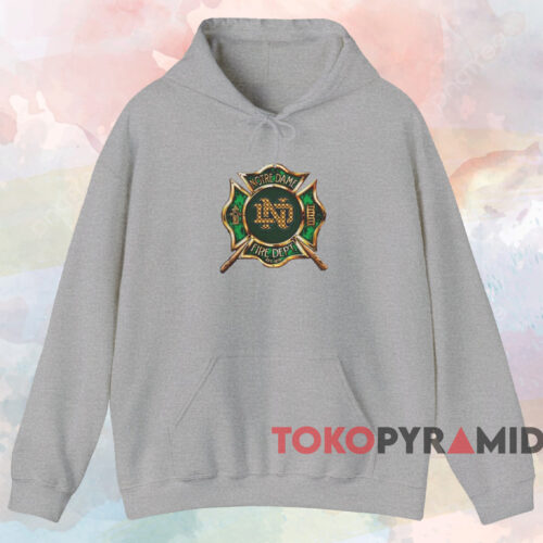 Notre Dame Fire Dept Est 1879 Shirt Grey Hoodie Notre Dame Fire Dept Est 1879 Shirt Grey Hoodie