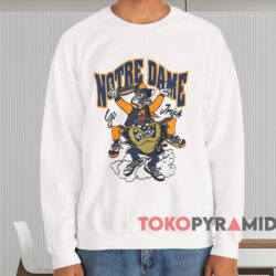 Notre Dame Go Irish Looney Tunes Shirt 3 Notre Dame Go Irish Looney Tunes Shirt White Sweatshirt