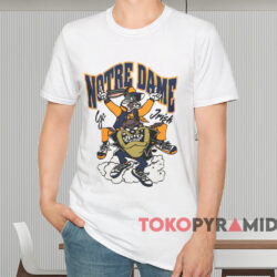 Notre Dame Go Irish Looney Tunes Shirt White T shirt