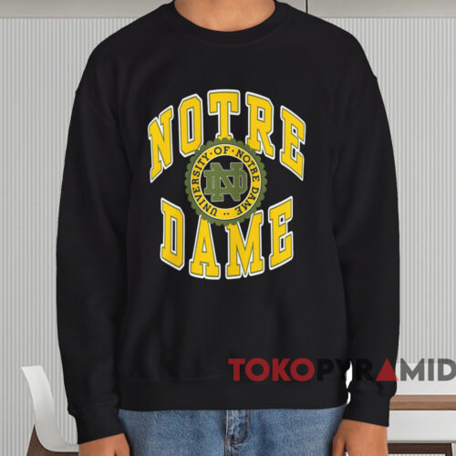 Notre Dame University Seal Logo Shirt Black Sweatshirt Notre Dame University Seal Logo Shirt Black Sweatshirt