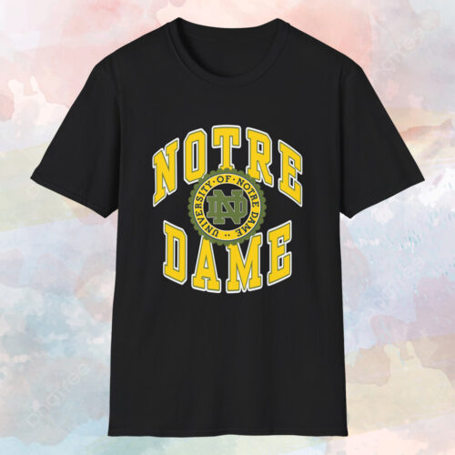 Notre Dame University Seal Logo Shirt Black T shirt Notre Dame University Seal Logo Shirt Black T shirt