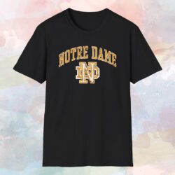 Notre Dame Vintage Logo Shirt Black T shirt