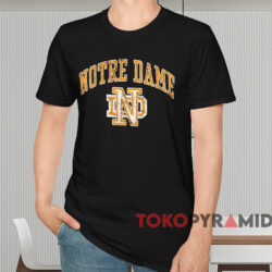 Notre Dame Vintage Logo Shirt Black T shirt