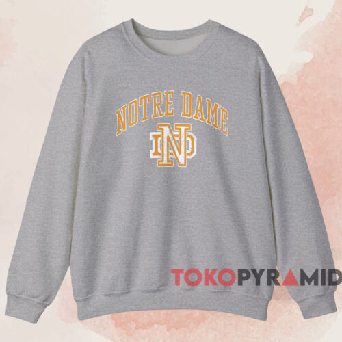 Notre Dame Vintage Logo Shirt Grey Sweatshirt Notre Dame Vintage Logo Shirt Grey Sweatshirt