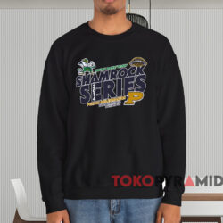 Notre Dame vs Purdue Boilermakers Shamrock Series Shirt 3 Notre Dame Vs Purdue Boilermakers Shamrock Series Shirt Black Sweatshirt