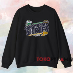 Notre Dame vs Purdue Boilermakers Shamrock Series Shirt 4 Notre Dame Vs Purdue Boilermakers Shamrock Series Shirt Black Sweatshirt